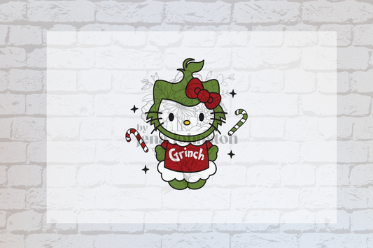 Hello Kitty as Grinch