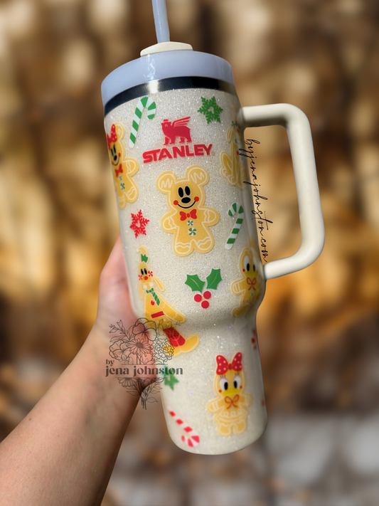 Gingerbread Mickey - Red & Green