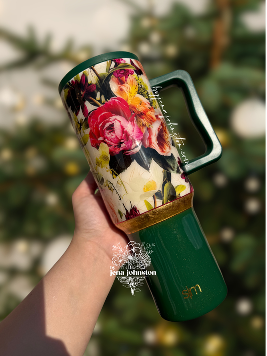 40oz Floral Simple Modern