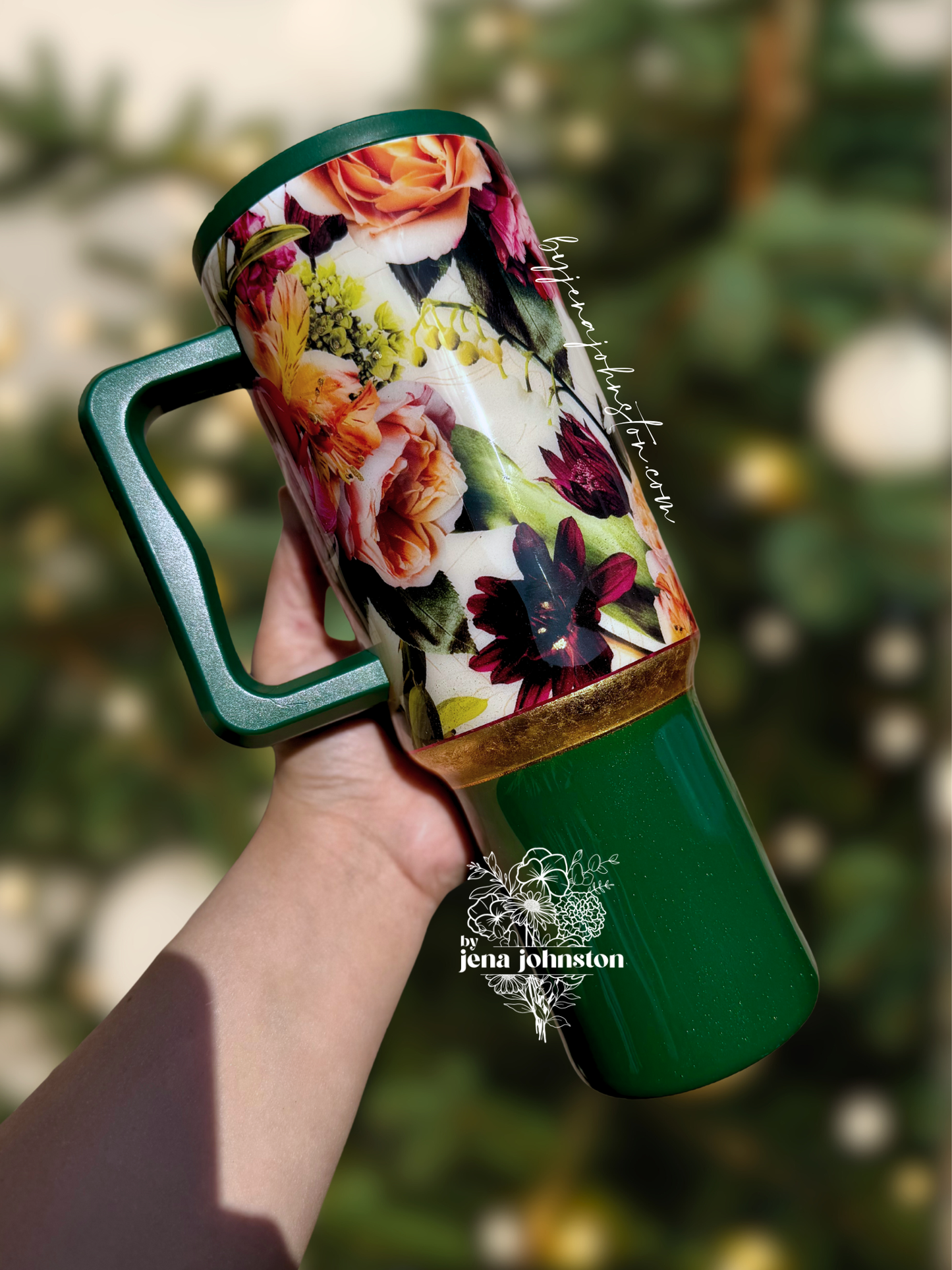 40oz Floral Simple Modern