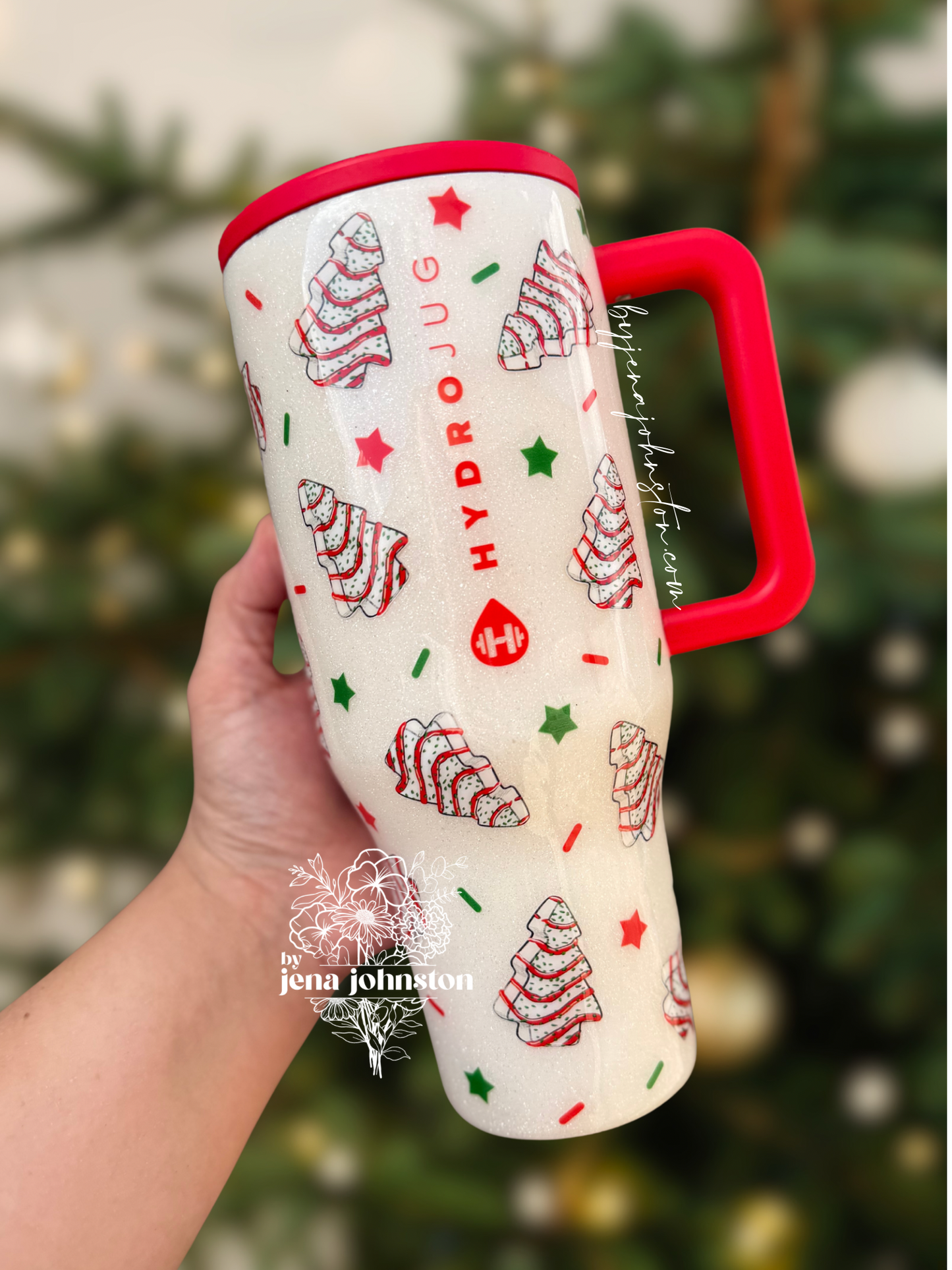 32oz Christmas Cakes Hydrojug