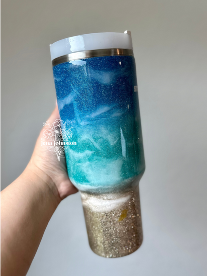 Blue Beach Tumbler