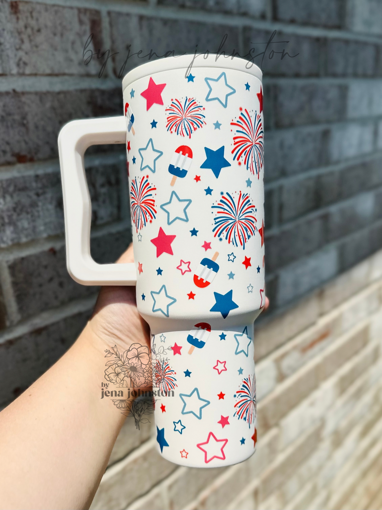 4th of July UVDTF Tumbler