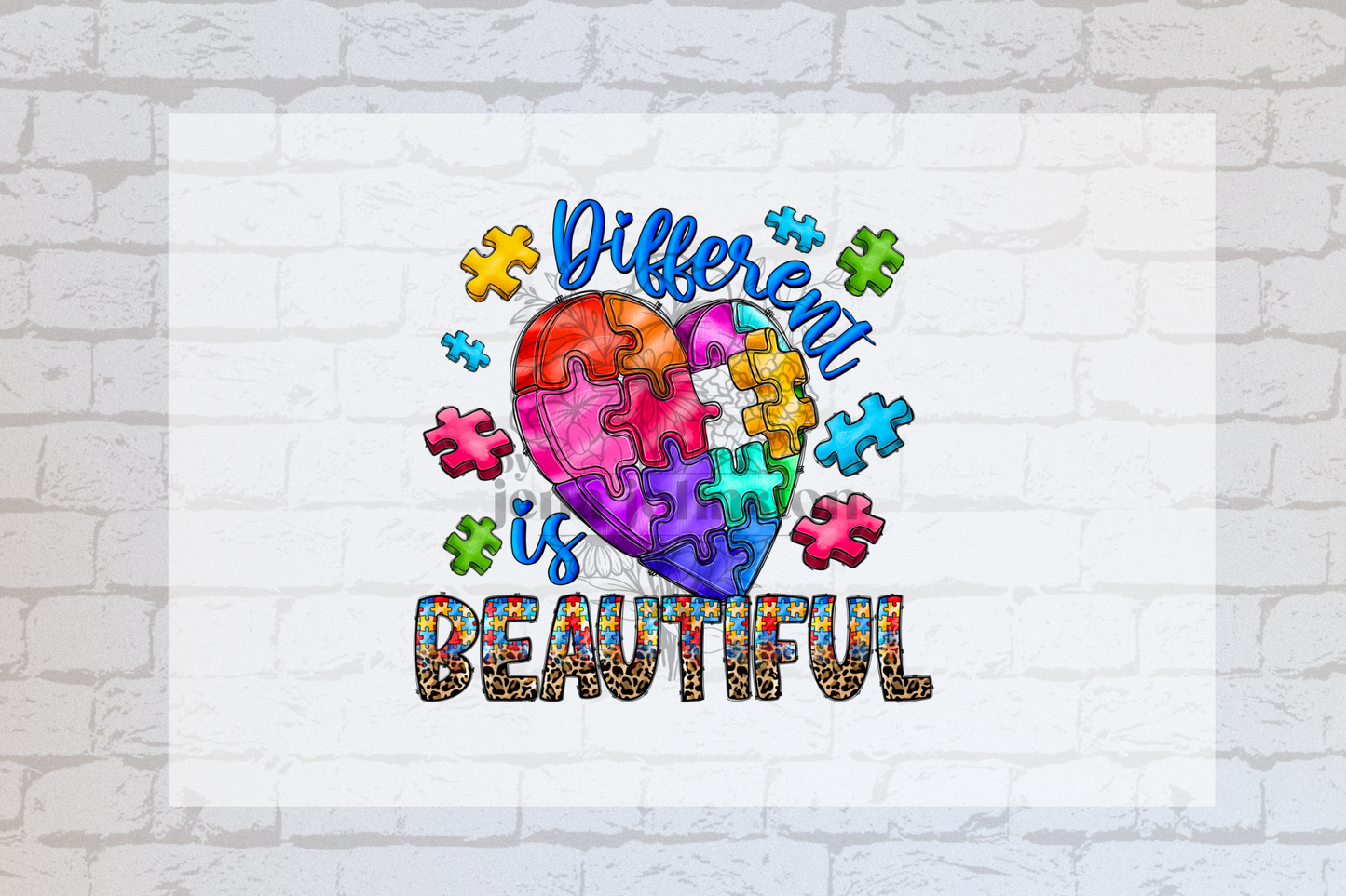 Autism Heart Puzzle - Different is Beautiful