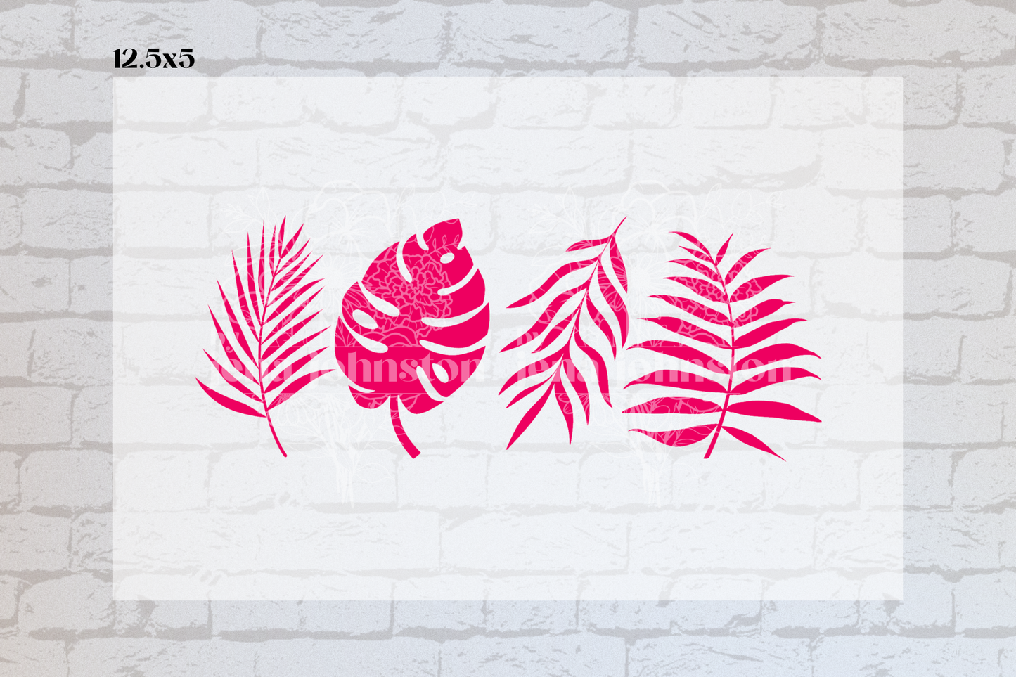 Pink Tropical Leaves