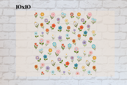 Retro flowers