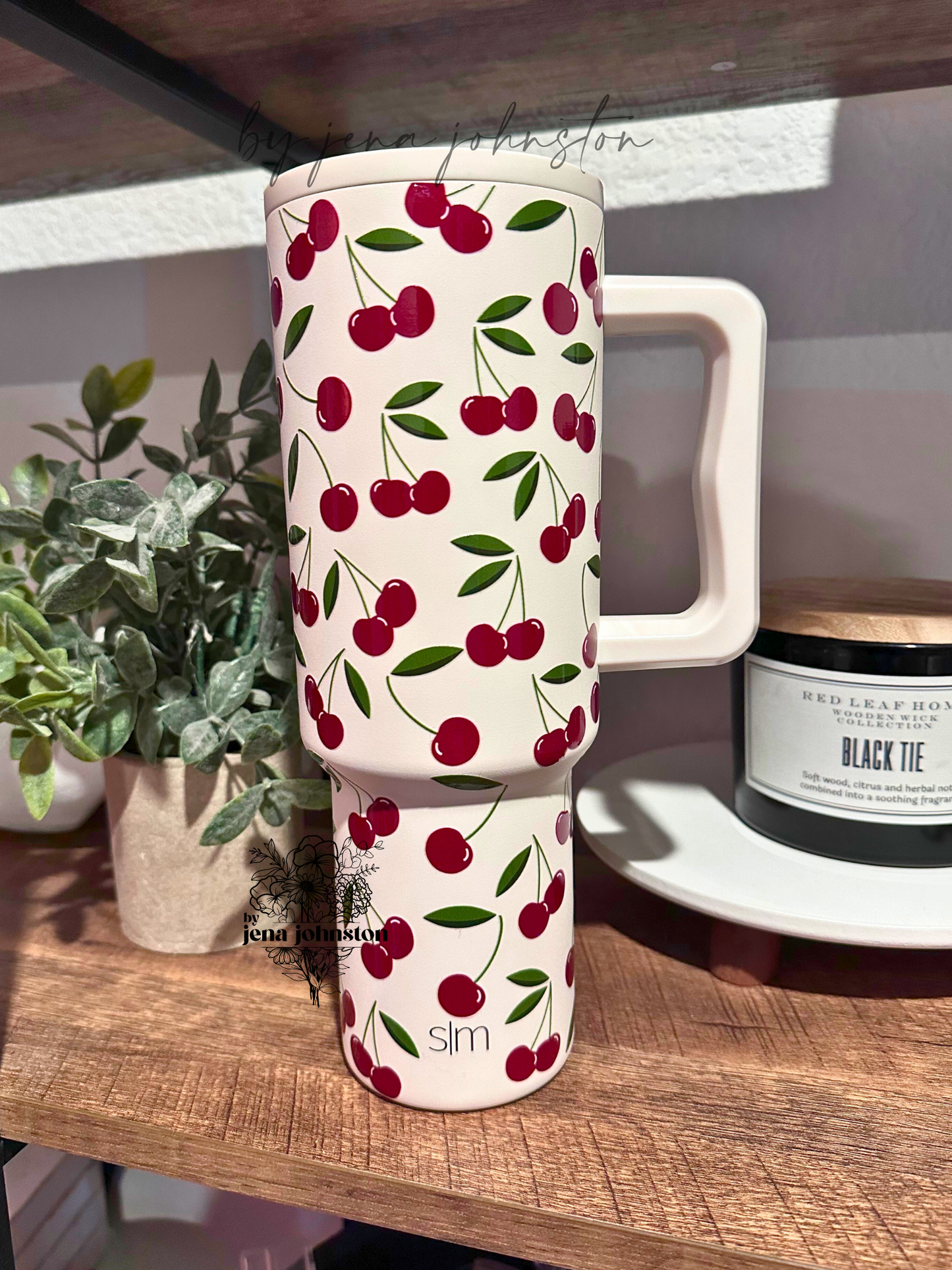 Cherries wrapped tumbler