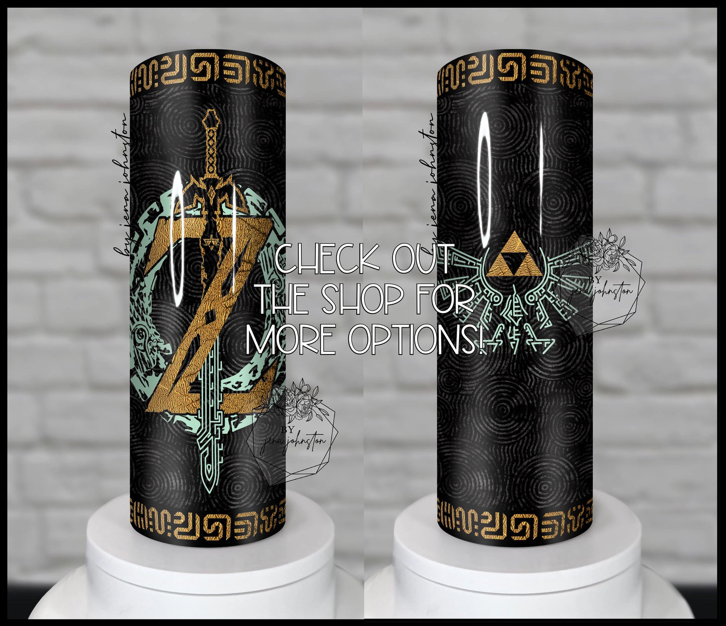 Zelda Tears of the Kingdom  Glow in the dark Epoxy Tumbler