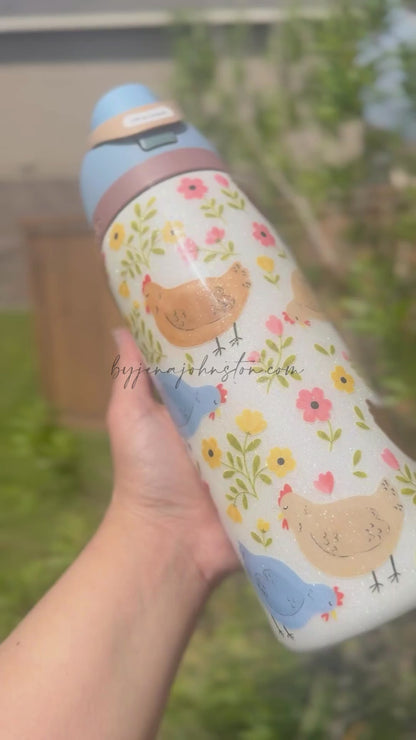 RTS 32oz floral chickens
