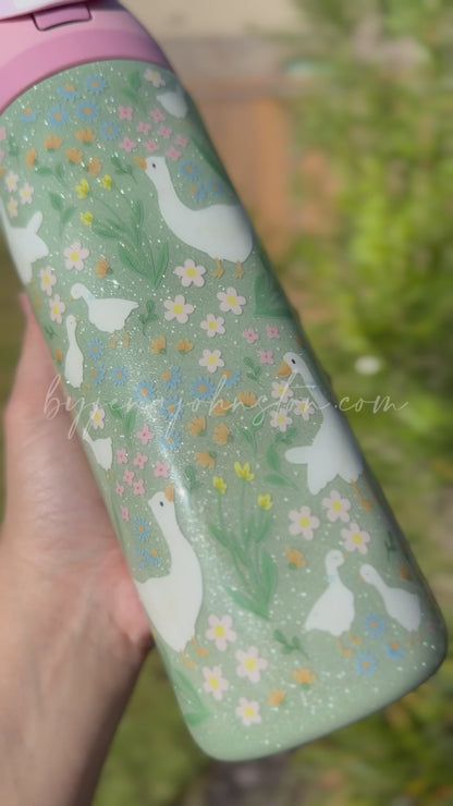 Floral Geese