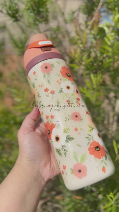 RTS 24s Owala Orange Florals