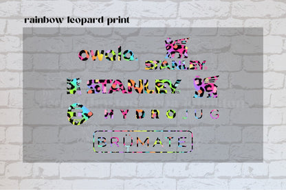 Tumbler Logos - Rainbow Leopard