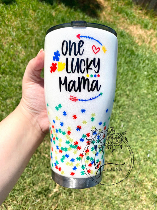 Autism Mama Epoxy Tumbler