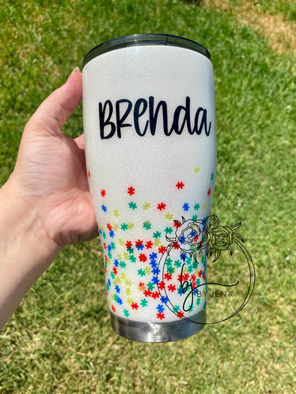 Autism Mama Epoxy Tumbler