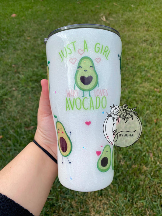 Avocado Lovers Epoxy Tumbler