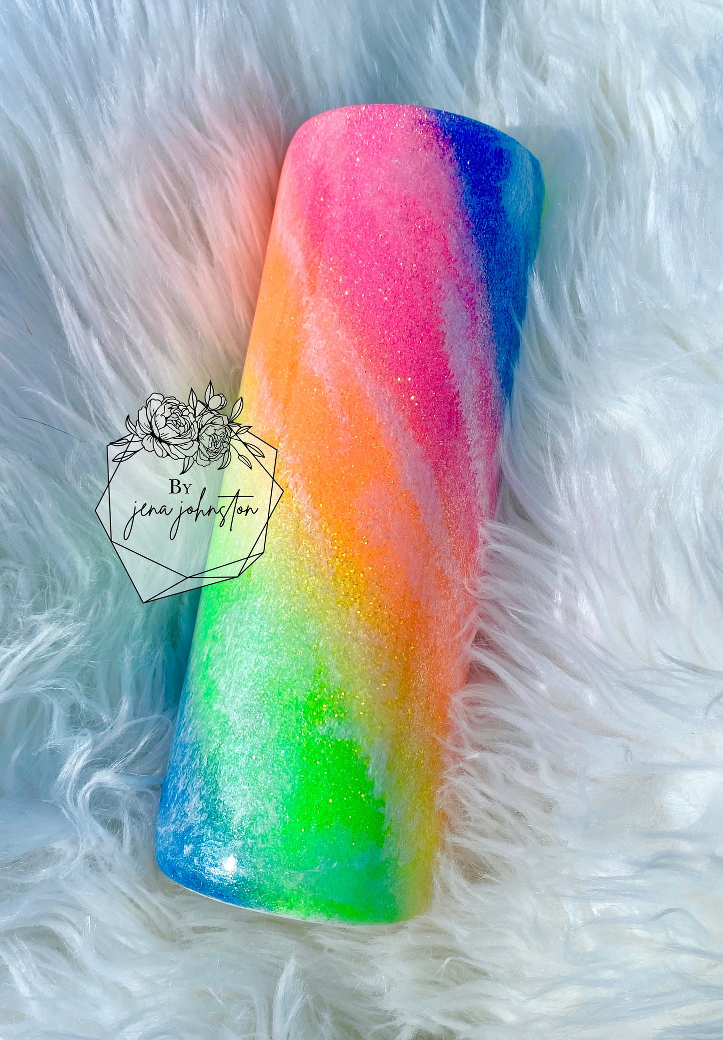 Neon Rainbow Milkyway Tumbler