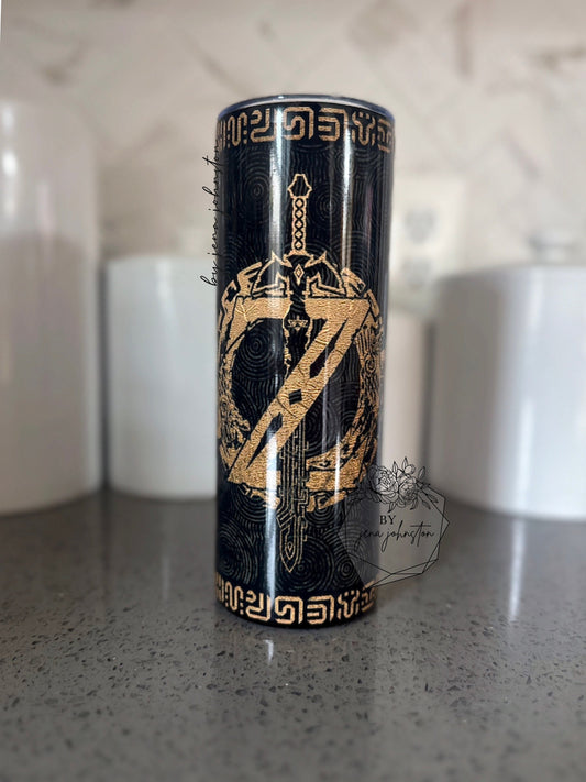 Zelda Tears of the Kingdom Gold 20oz Tumbler - Sublimation