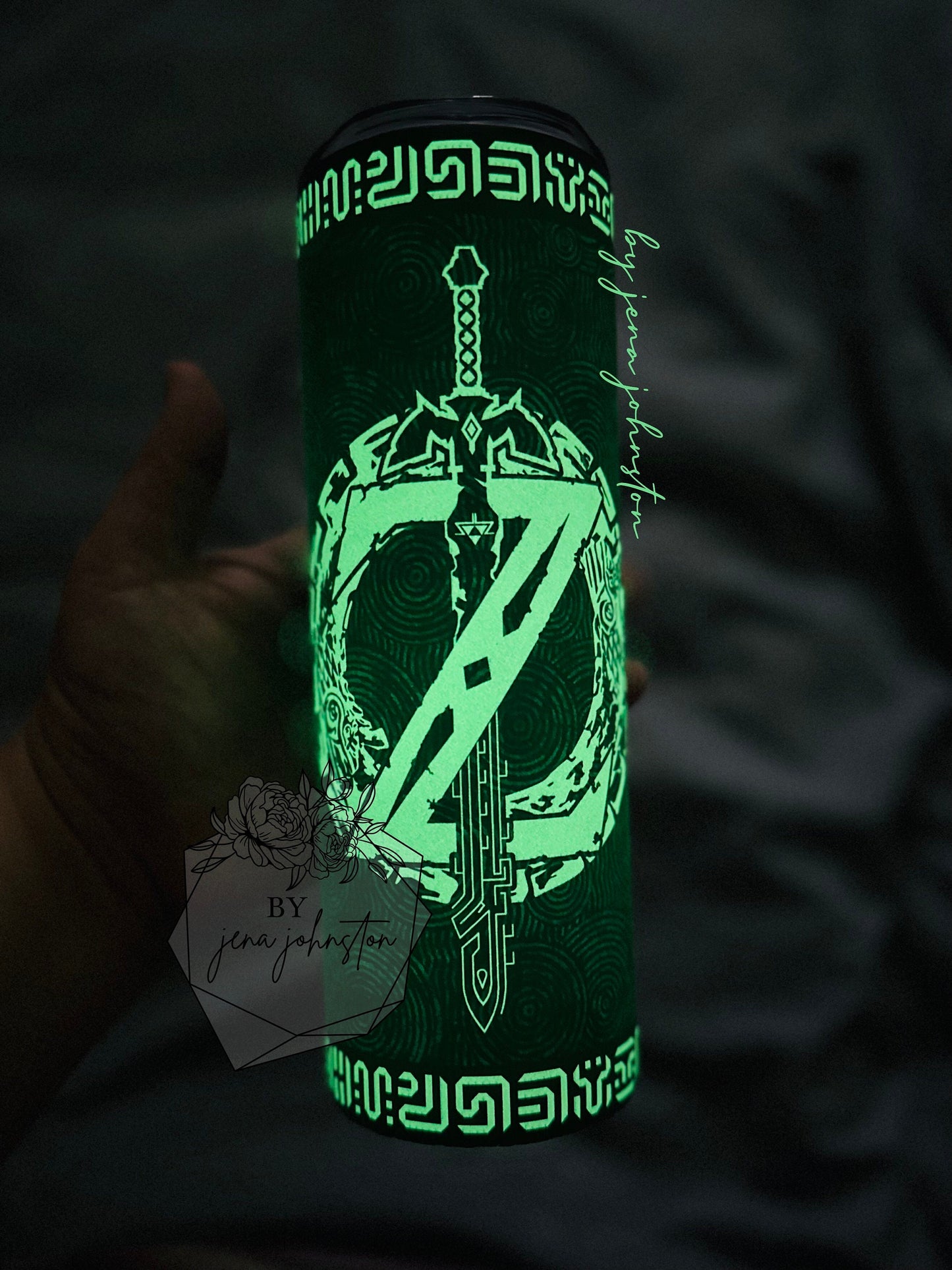 Zelda Tears of the Kingdom Glow in the Dark 20oz Tumbler - Sublimation