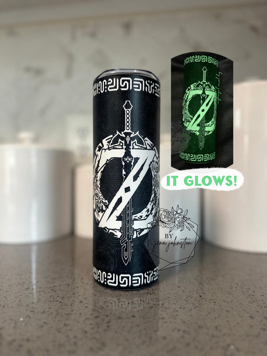 Zelda Tears of the Kingdom Glow in the Dark 20oz Tumbler - Sublimation