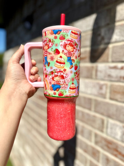 Strawberry Girl Epoxy Tumbler