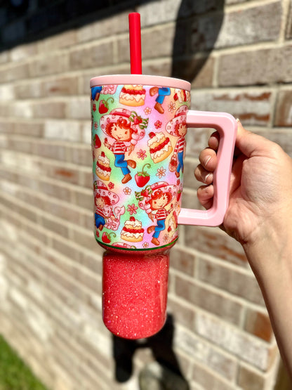 Strawberry Girl Epoxy Tumbler