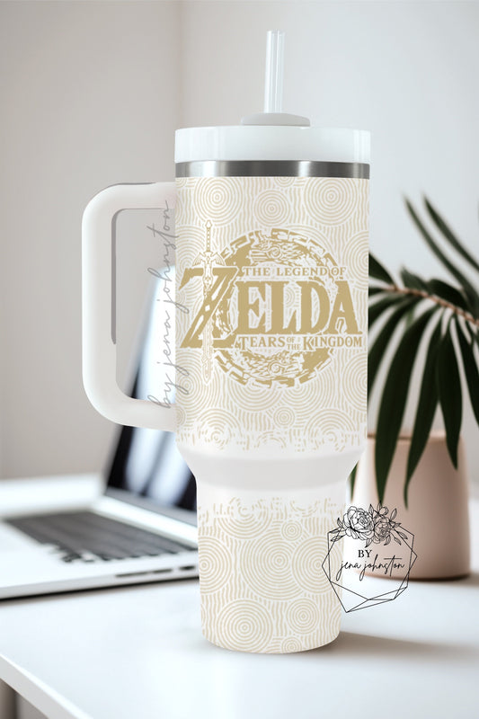 Zelda Tears of the Kingdom 40oz Stanley Dupe Sublimation Tumbler